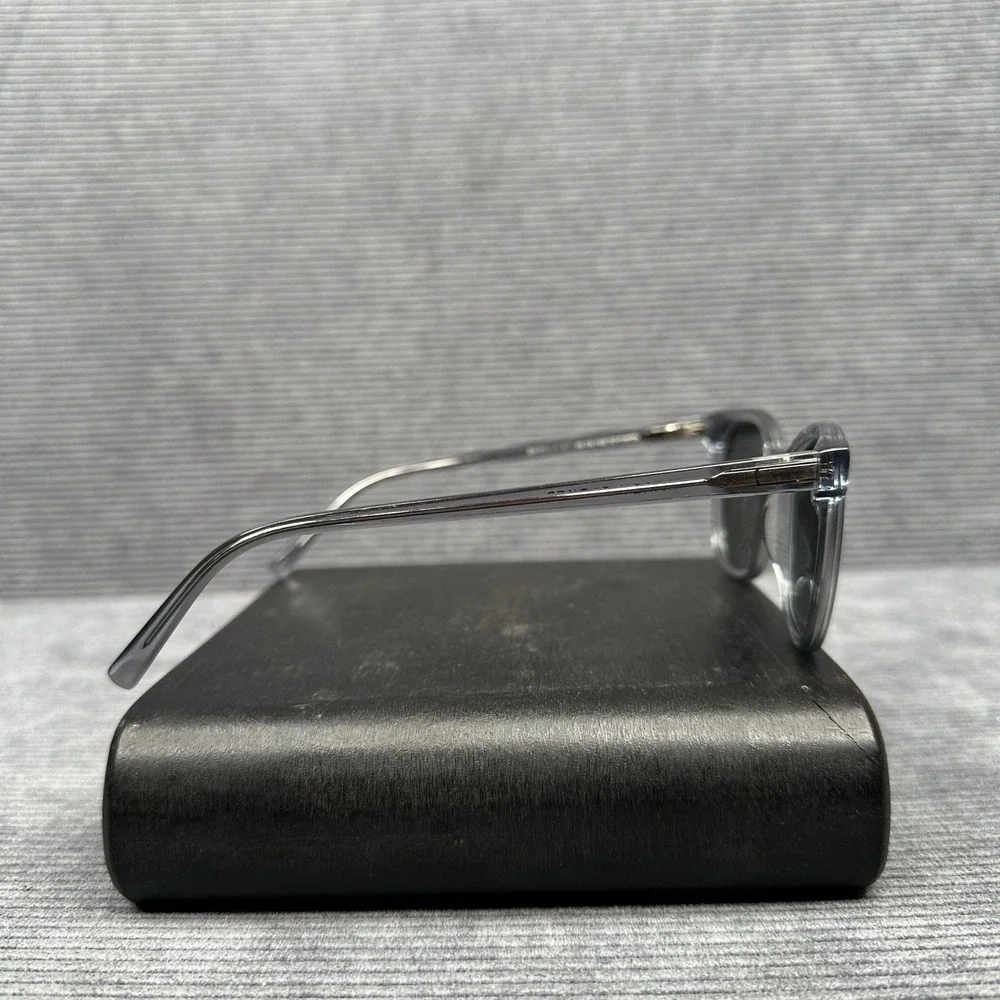 Warby Parker Griffin M 371 Y2K Sunglasses Clear Grey Square Frames 49-19-145